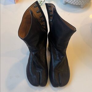 Maison Martin Margiela Black Tabi Heeled Boots